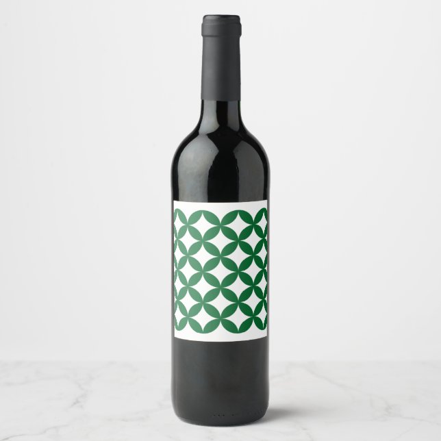 Cerveja Rótulo de Garrafa de Vinho Green Shippo (Frente)