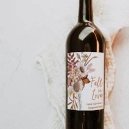 Cerveja Rótulo de Garrafa de Vinho Outono Rústico para se
