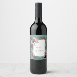 Cerveja Rótulo de Garrafa de Vinho para Casamento em Tons