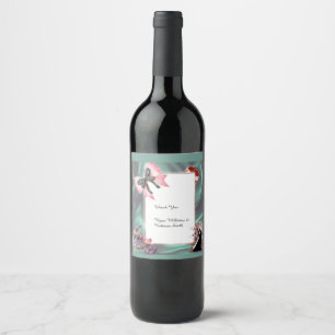 Cerveja Rótulo de Garrafa de Vinho para Casamento em Tons