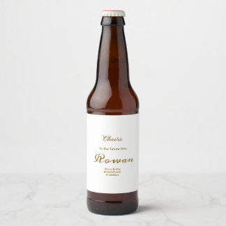 Cerveja Rótulo de Garrafa de Vinho para Chá de Noiva Boho