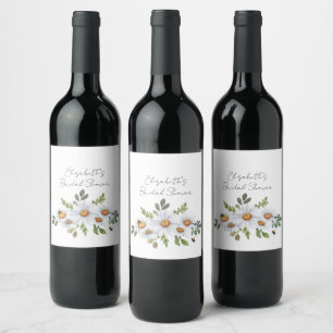 Cerveja Rótulo de garrafa de vinho para chá de noiva com m