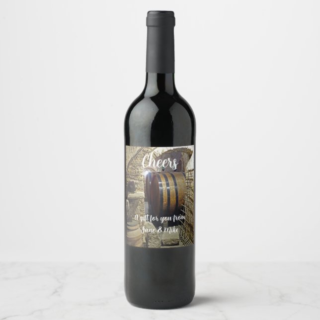 Cerveja Rótulo de garrafa de vinho personalizado (Frente)