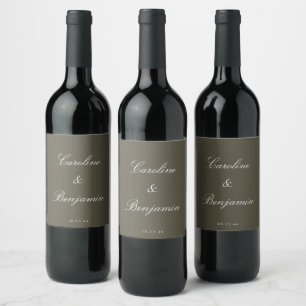 Cerveja Rótulo de Garrafa de Vinho Personalizado Casamento