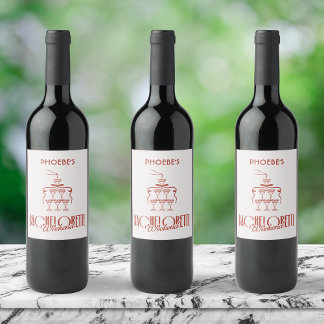 Cerveja Rótulo de Garrafa de Vinho Personalizado com Desen