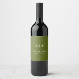 Cerveja Rótulo de Garrafa de Vinho Personalizado Elegante