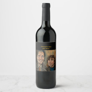 Cerveja Rótulo de Garrafa de Vinho Withnail And I Com Cita