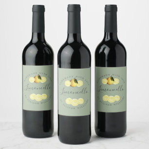 Cerveja Rótulo de Garrafa Limoncello Caseiro Personalizad
