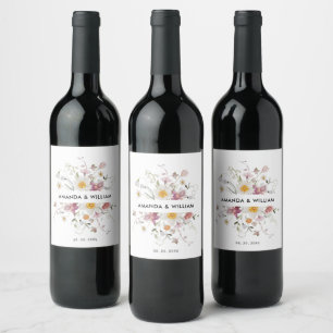 Cerveja Rótulo Elegante de Garrafa de Vinho