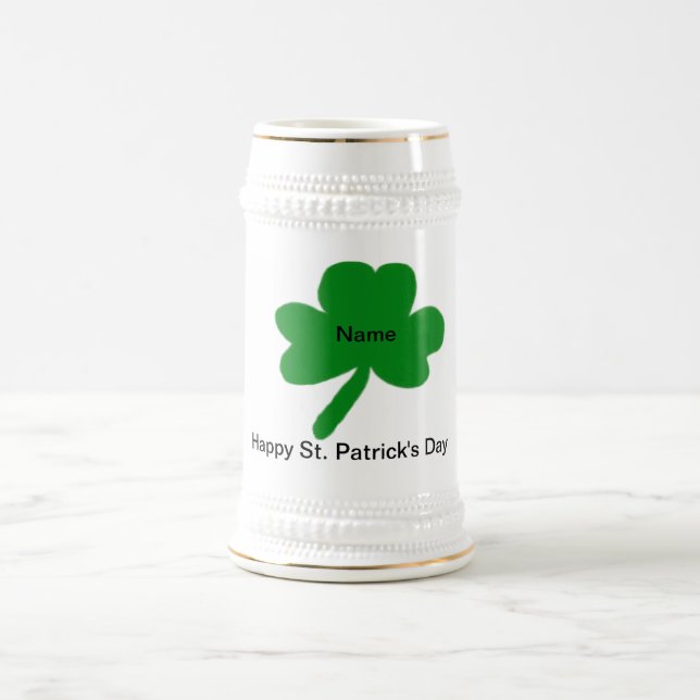 Cerveja Rua Feliz, Dia de Patrick Personalize sua Caneca d (Centro)