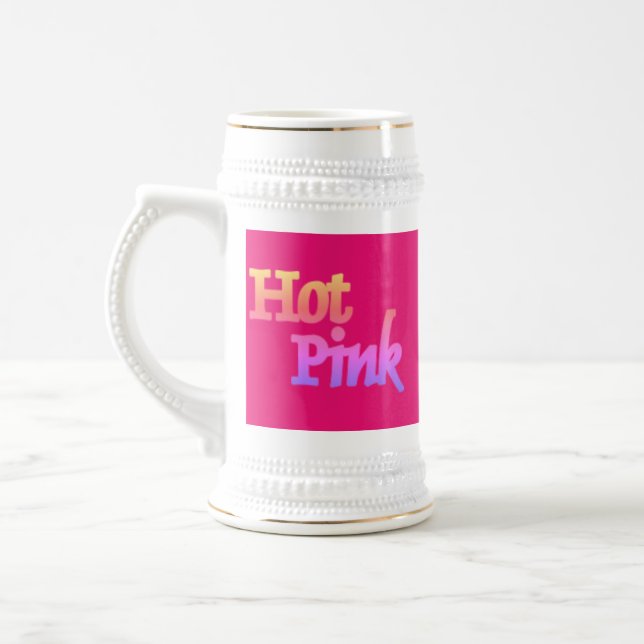Cerveja Tripa branca de ouro caneca de cerveja, cor-de-ros (Esquerda)