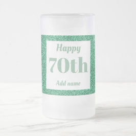 Cerveja Vidro Jateado 70 de presente de caneca de aniversário personaliz