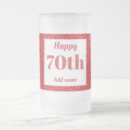 Cerveja Vidro Jateado 70 de presente de caneca de aniversário personaliz