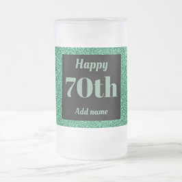 Cerveja Vidro Jateado 70 de presente de caneca de aniversário personaliz