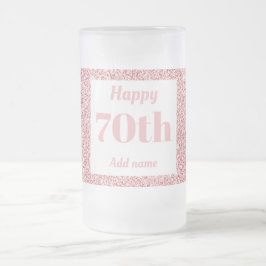 Cerveja Vidro Jateado 70 de presente de caneca de aniversário personaliz