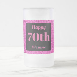 Cerveja Vidro Jateado 70 de presente de caneca de aniversário personaliz
