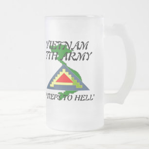 Cerveja Vidro Jateado 7o Caneca de Vietnam do exército