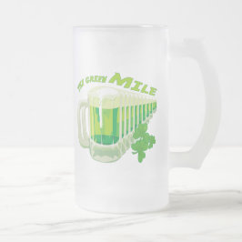 Cerveja Vidro Jateado A Caneca de Milha Verde