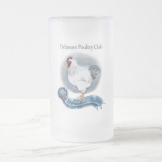 Cerveja Vidro Jateado As aves domésticas de Delaware batem a caneca