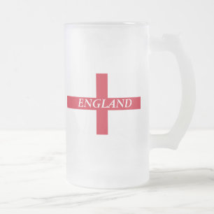 Cerveja Vidro Jateado Bandeira da caneca de Inglaterra