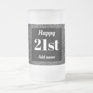 Cerveja Vidro Jateado Bonito presente de caneca de aniversário personal