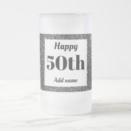 Cerveja Vidro Jateado Bonito presente de caneca de aniversário personali