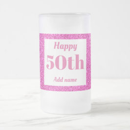 Cerveja Vidro Jateado Bonito presente de caneca de aniversário personali