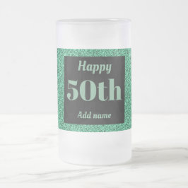 Cerveja Vidro Jateado Bonito presente de caneca de aniversário personali