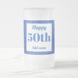 Cerveja Vidro Jateado Bonito presente de caneca de aniversário personali