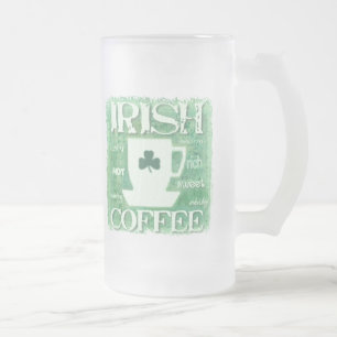 Cerveja Vidro Jateado Caneca de café irlandês do dia de St Patrick