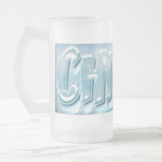 Cerveja Vidro Jateado Caneca de Chillin