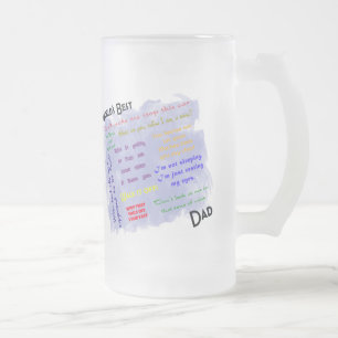 Cerveja Vidro Jateado Caneca de Dadism dos mundos a melhor