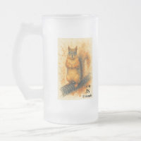 Caneca de Esquilo em Aquarela – Presente de Animal