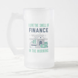 Cerveja Vidro Jateado Caneca de Finanças Divertida Negócios Escritório C