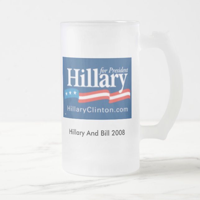Cerveja Vidro Jateado Caneca de Hillary (Direita)
