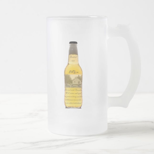 Cerveja Vidro Jateado Caneca de ING 2011 (Direita)