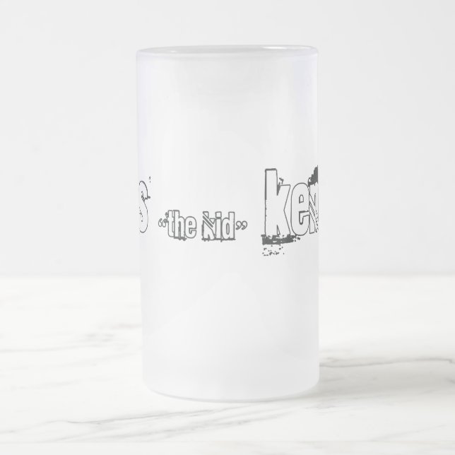 Cerveja Vidro Jateado caneca de kennedy dos travis (miúdo) (Centro)