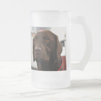 CERVEJA VIDRO JATEADO CANECA DE LABRADOR DO CHOCOLATE