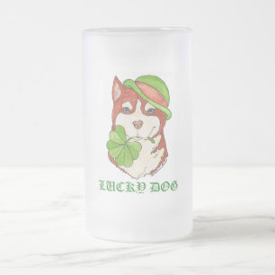 Cerveja Vidro Jateado Caneca de LUCKYDOG