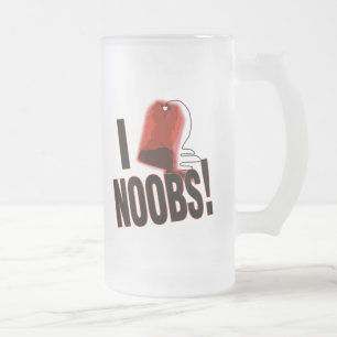 Cerveja Vidro Jateado Caneca de Noobs