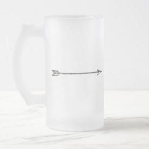 Cerveja Vidro Jateado Caneca de prata do fosco da seta