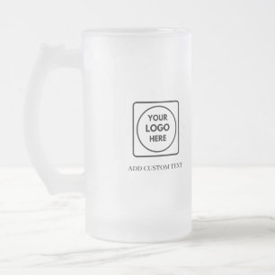 Cerveja Vidro Jateado Caneca de Promoção Empresarial com Texto de Logo S