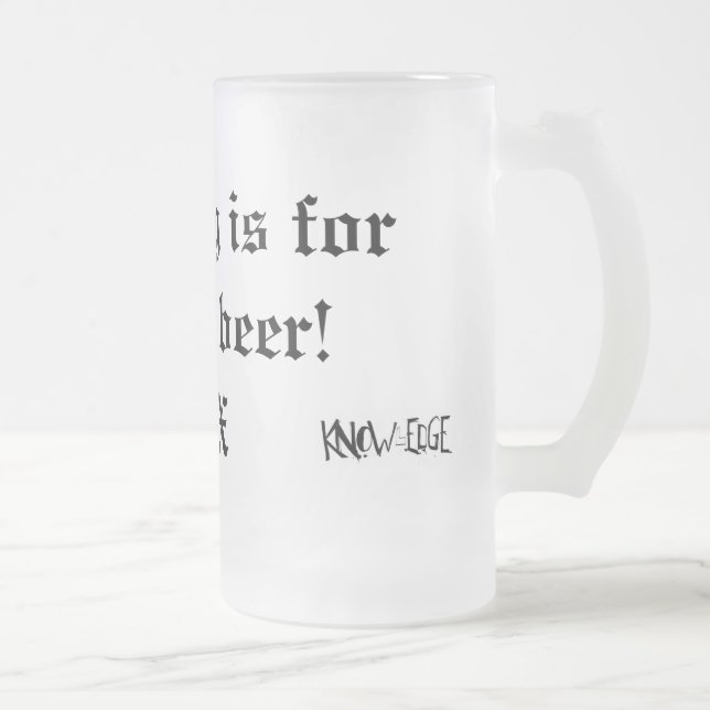 Cerveja Vidro Jateado Caneca de refrigerante root beer! (Direita)
