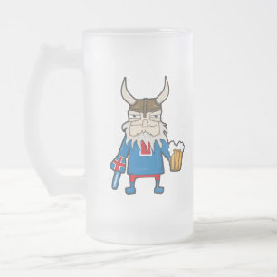 Cerveja Vidro Jateado Caneca de Viking do islandês