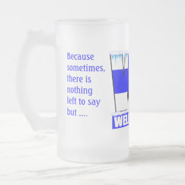 Cerveja Vidro Jateado Caneca de WTF