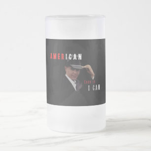 CERVEJA VIDRO JATEADO CANECA DO AMERICANO DE BARACK OBAMA