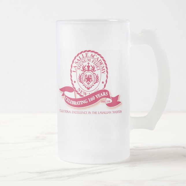 Cerveja Vidro Jateado Caneca do fosco da academia de Lasalle (Direita)