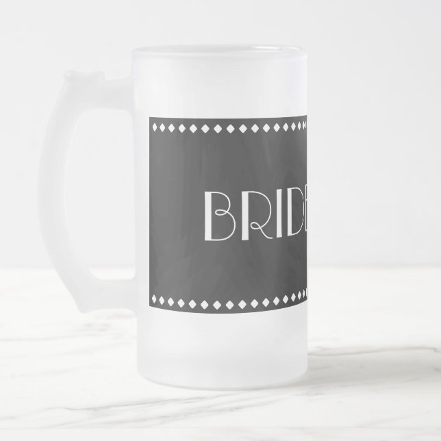 Cerveja Vidro Jateado Caneca do fosco da dama de honra (Esquerda)
