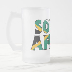 Cerveja Vidro Jateado Caneca do fosco de África do Sul