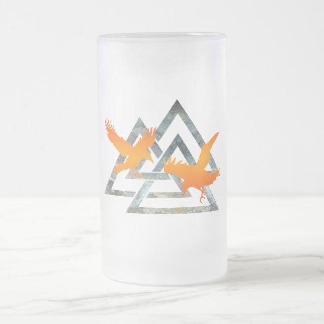 Cerveja Vidro Jateado Caneca do fosco de Viking (Centro)